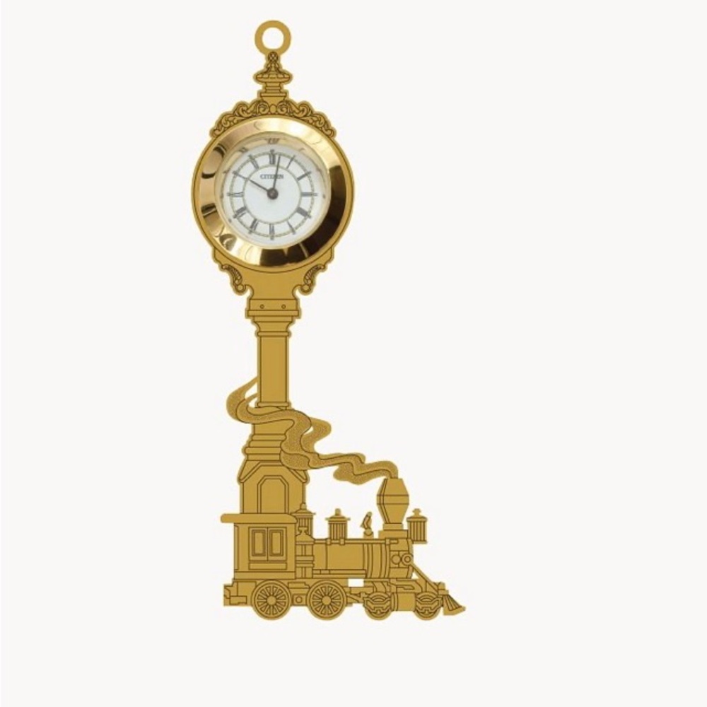 2022 Disney D23 Expo EXCLUSIVE Disneyland Train Clock Tower Ornament by Citizen